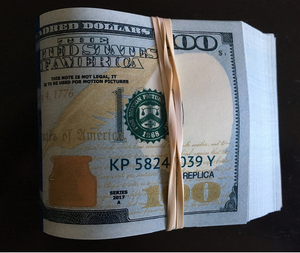 $10,000 Fold Prop Money - Full Printed