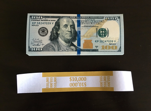 $10,000 Fold Prop Money - Full Printed