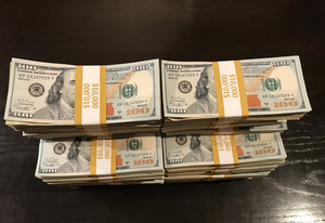 $100.000 Used Prop Money 10 stacks