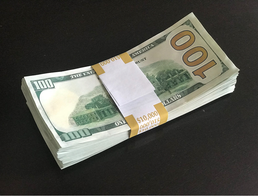 $10,000 Used Prop Money Replica