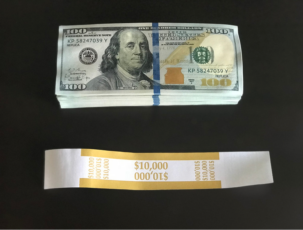 $10,000 Used Prop Money Replica