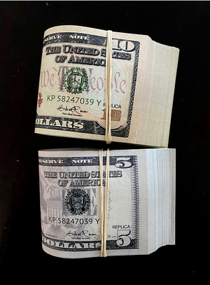 $1,500 Fold Prop Money 2 stacks