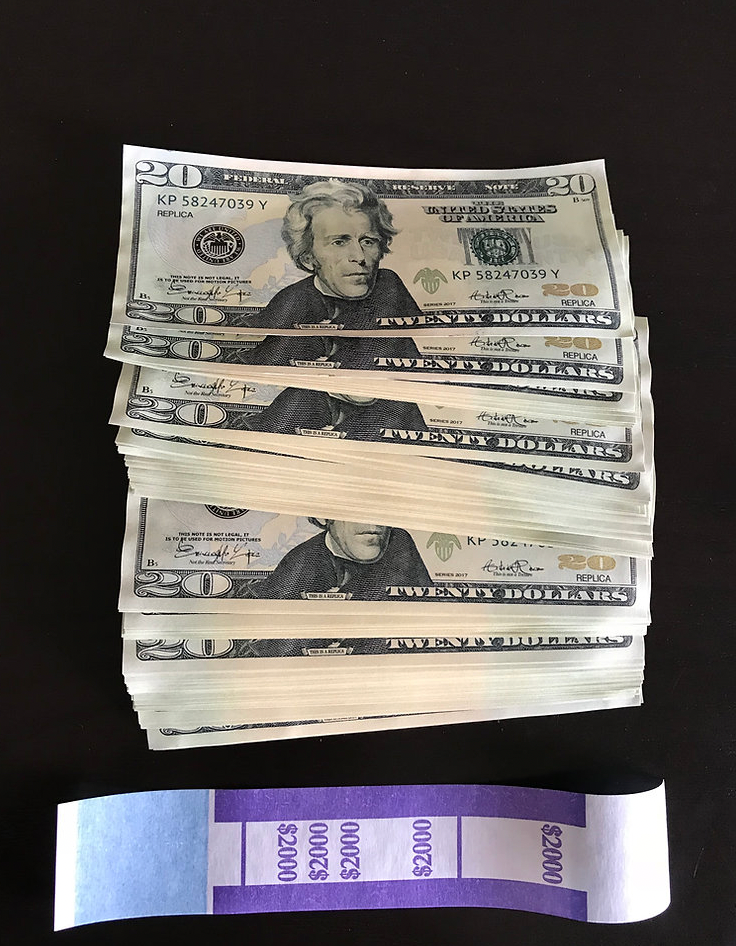 $7.000 Used Prop Money 2 stacks