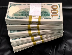 $50,000 Used Prop Money 5 stacks